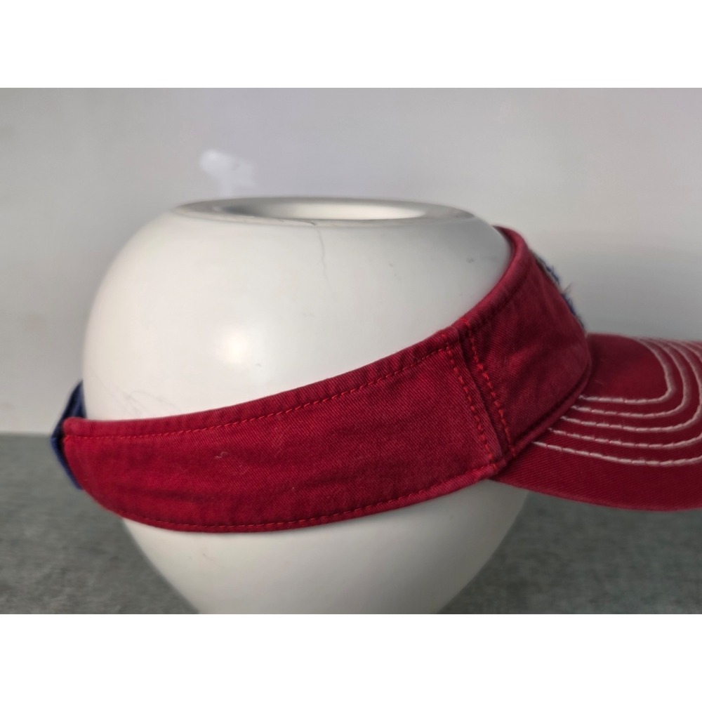 Philadelphia Phillies Visor Hat Cap Strapback Red Blue Adjustable MLB Baseball - Picture 5 of 5